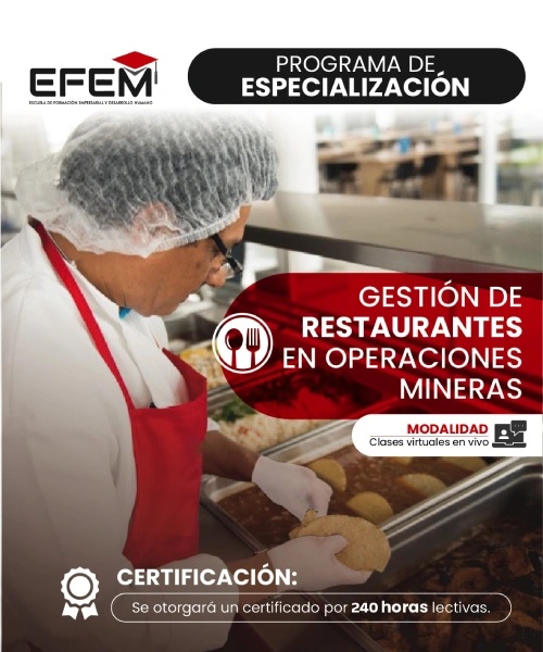 Curso Gestión de Restaurantes en Zonas Mineras - EFEM Perú Huancayo Mina